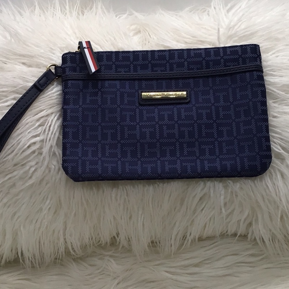 Tommy Hilfiger Navy Blue Wristlet